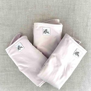 Set of 3 - OLLIE Swaddles - Lavender / Light Pink - ONE SIZE